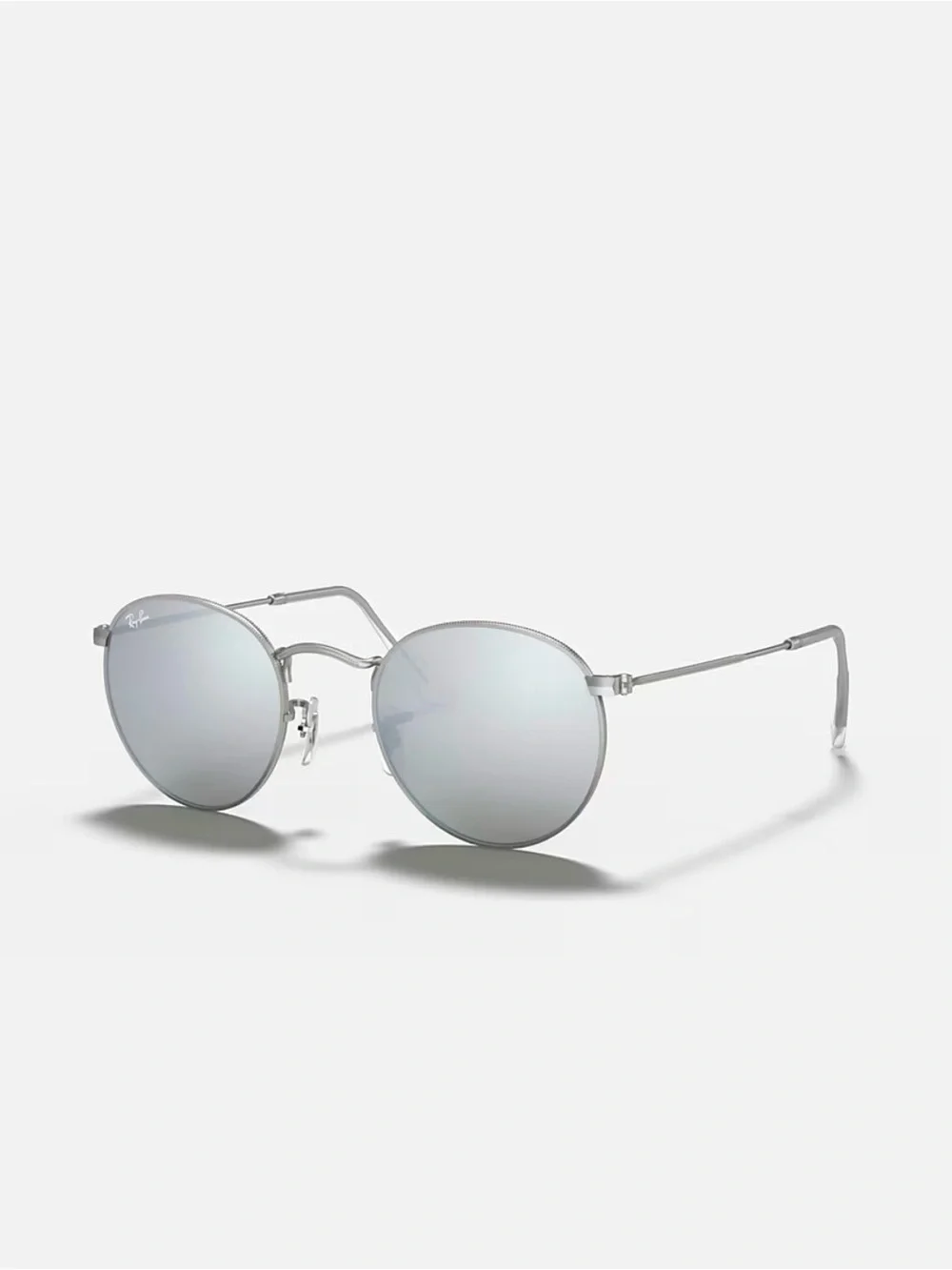 Ray-Ban Round Flash Lenses Sunglasses - Silver and Silver Flash